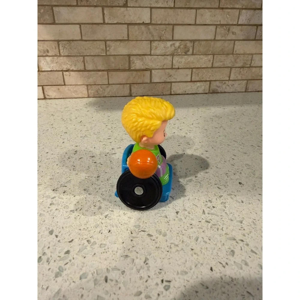 Fisher Price Little People Josh Eddie Wheelchair Basketball Figure